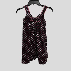 Bonnie Jean size 6X  polka dot jumper  light corduroy dress with dainty bow